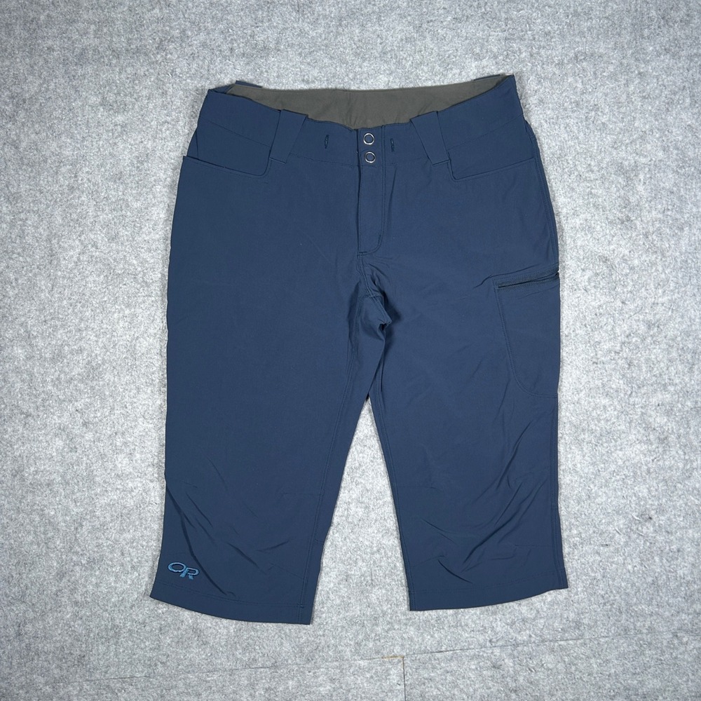 Outdoor Research Capris Womens 8 Blue Ferrosi Hiking Trekking Climbing